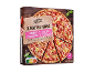 Cutie de pizza cu șuncă și brânză cu două pizza subțiri și Nutri-Score A.