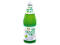 Sticlă de shot de ghimbir verde cu măr și lămâie, cu textul BIO INGWER SHOT.