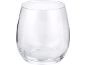 Pahar de sticlă transparent, cu formă rotunjită