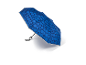 Umbrelă albastră cu model geometric