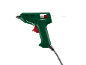 Pistol de lipit cu termocleire verde cu declanșator roșu și cablu negru