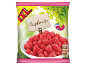 Zmeură congelată în pungă, excelentă pentru smoothie-uri, 750g.