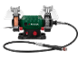 Polizor de banc cu ax flexibil și accesorii pentru ascuțire și lustruire.