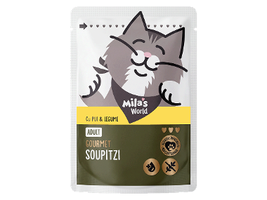 MILA'S WORLD Supă pentru pisici vită cu legume