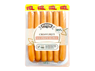 Crenvurști din piept de pui