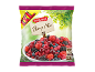 Ambalaj de amestec de fructe de pădure congelate, cu textul „Berry Mix” și un marcaj „XXL”.