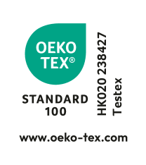 Certificare OEKO-TEX® STANDARD 100, HK020 238427 Testex, www.oeko-tex.com
