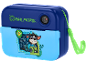 Cameră foto albastră pentru copii cu imprimeu Paw Patrol și curea verde neon.