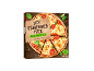 Pizza mozzarella coaptă pe piatră cu bază și margine crocante, 2 bucăți.