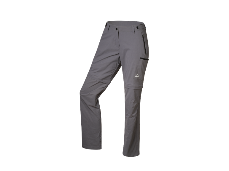 Pantaloni de drumeție convertibili gri pentru bărbați.