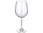 Pahar de vin gol pe fundal negru