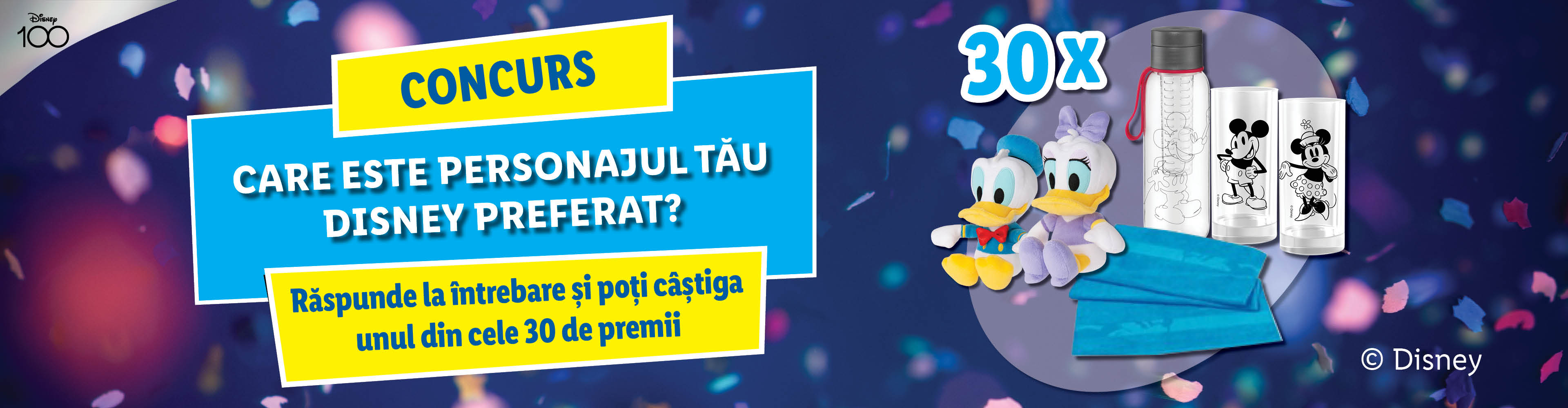 Concurs "Aniversăm 100 de ani de Disney!"