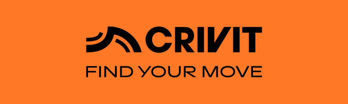 Logo Crivit: Găsește-ți mișcarea.