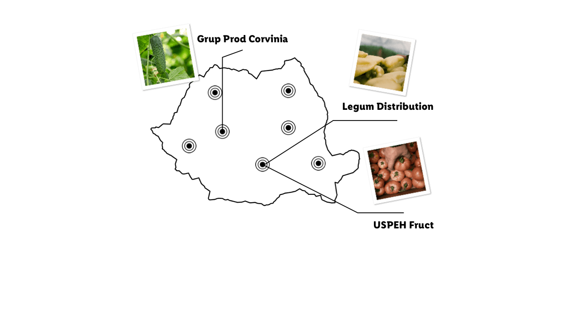 Roșii, castraveți și ardei – legume proaspete.