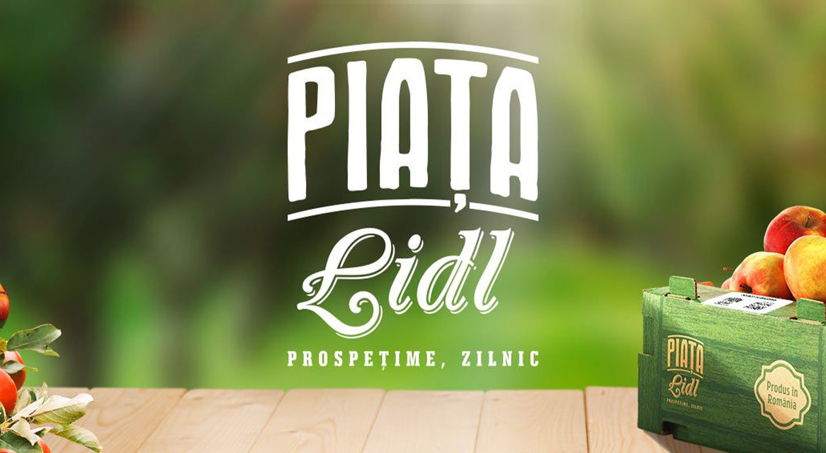 Mere Lidl Piata într-o ladă.