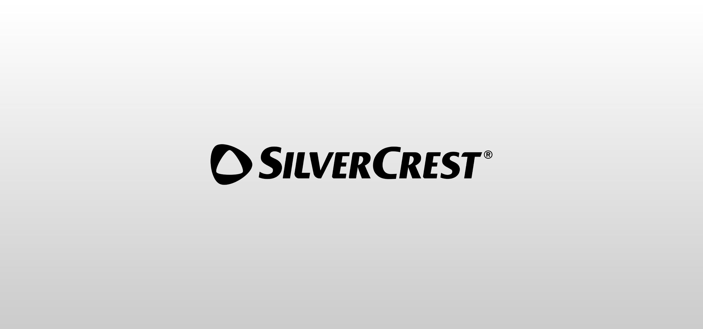 Logo SilverCrest pe un fundal gri deschis.