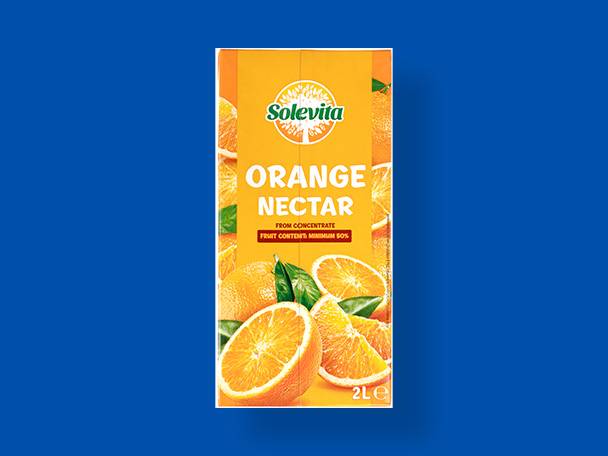 Cutie de nectar de portocale Solevita de 2L, cu portocale proaspete și feliate
