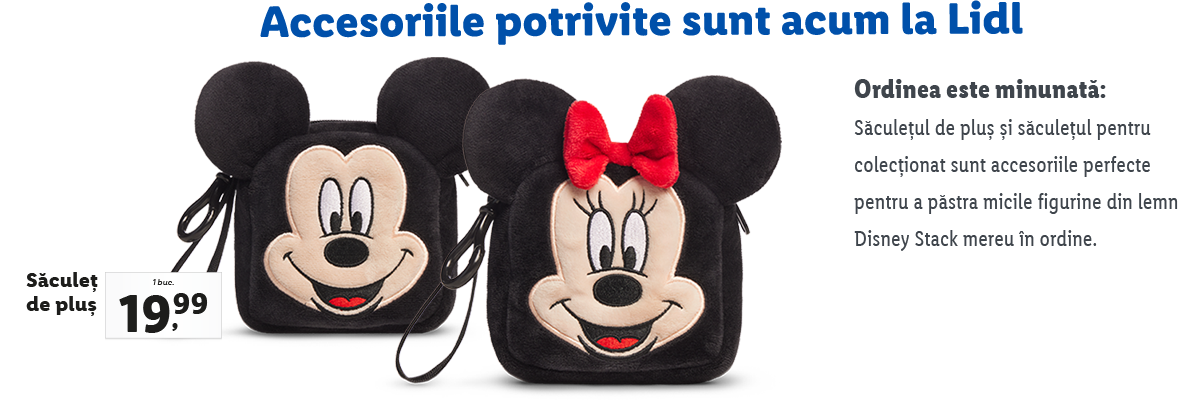 Lidl: Pungute Mickey și Minnie Mouse.