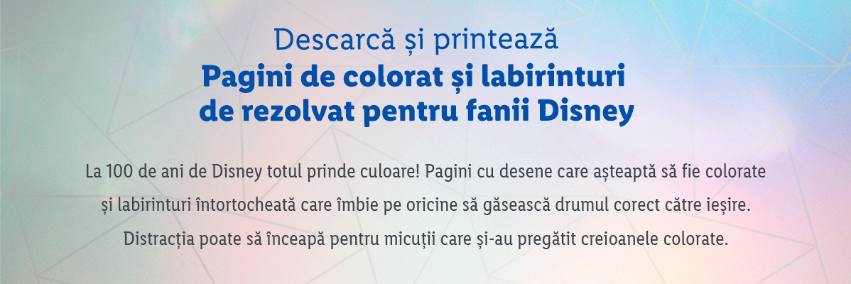 Pagini Disney de colorat și labirinturi.