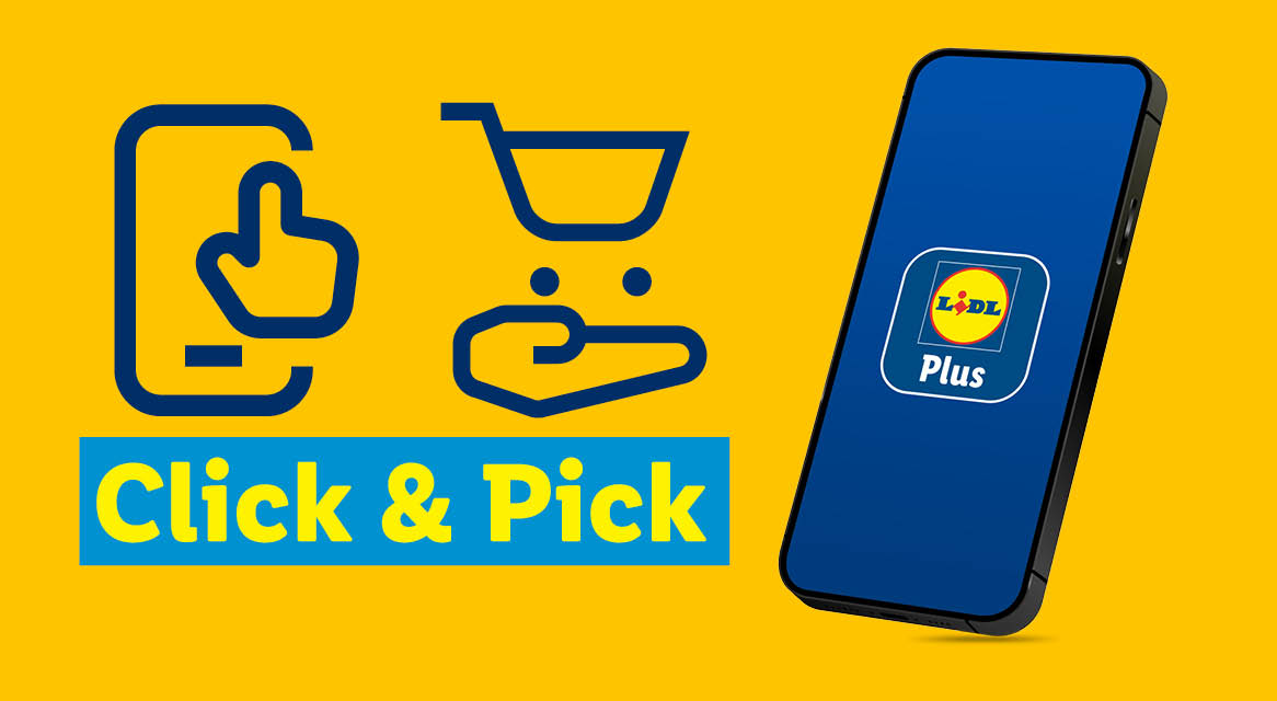 Aplicație mobilă pentru cumpărături online, cu opțiunea Click & Pick.