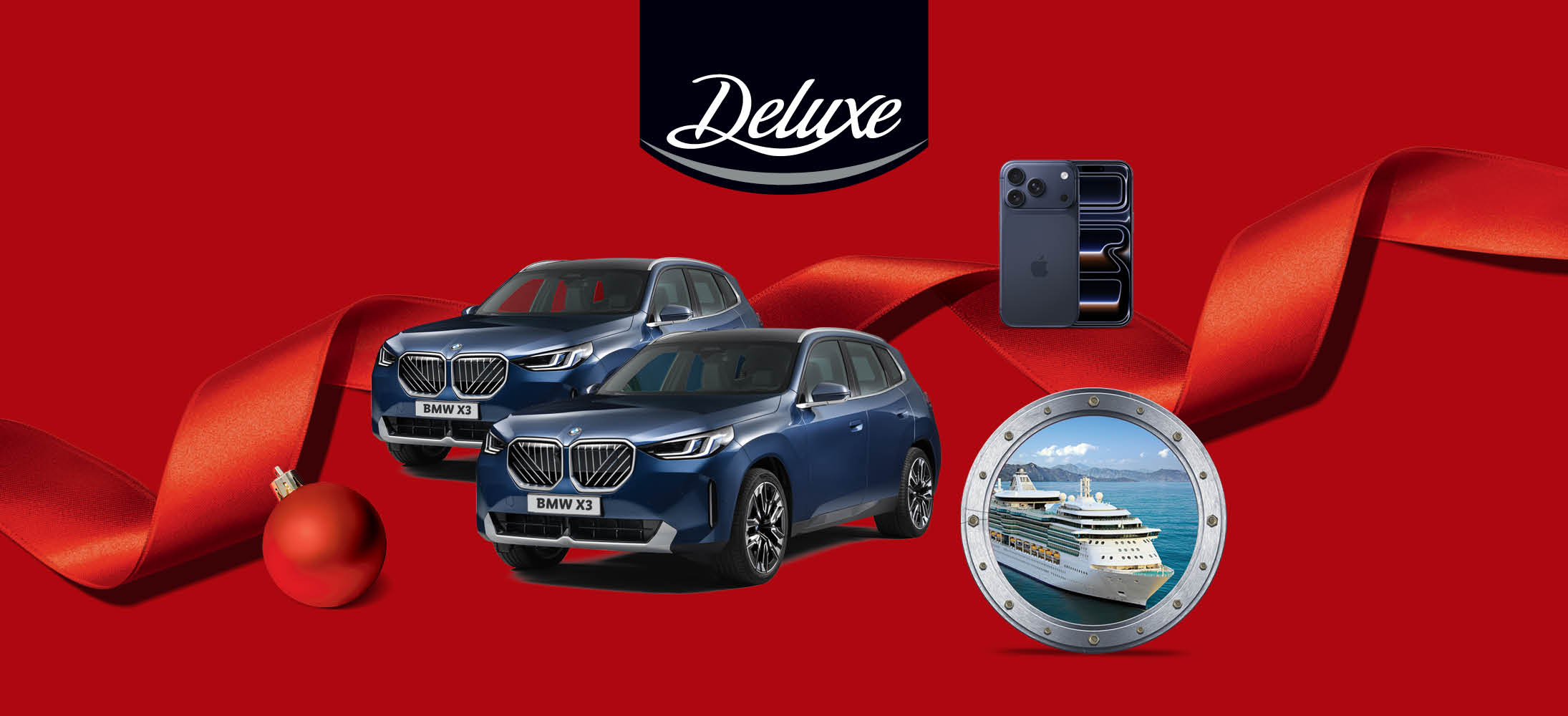 Recompensă Deluxe: Două BMW X3, iPhone și croazieră pe un vas de lux.
