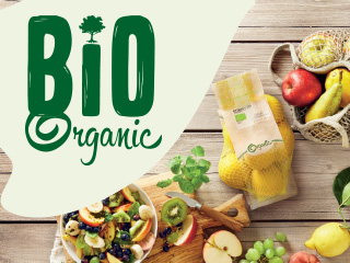 Fructe BIO organice: mere, pere, kiwi, și alte fructe proaspete.