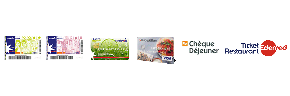 Carduri Sodexo, tichete Edenred și card UniCredit.